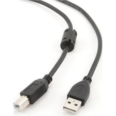 Cablexpert CCFB-USB2-AMBM-3M USB-A apa - USB-B apa 2.0 Nyomtató kábel 3m - Fekete (CCFB-USB2-AMBM-3M)
