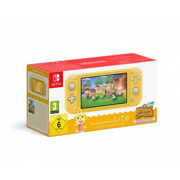 Nintendo Switch Lite Animal Crossing bærbar spilkonsol 14 cm (5.5") 32 GB Berøringsskærm Wi-Fi Gul