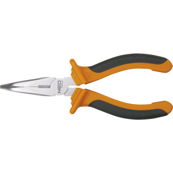 Клещи с дълъг връх Neo, Огъната дължина 200 mm, 01-016, Сив/Жълт