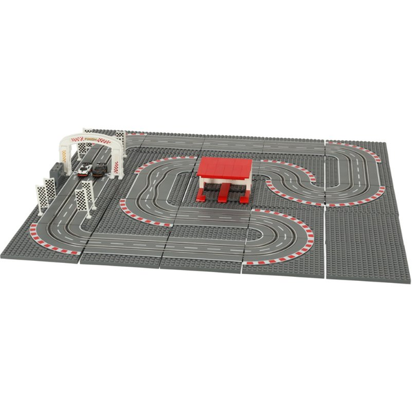 RoGer Police Car racing track 64x64cm