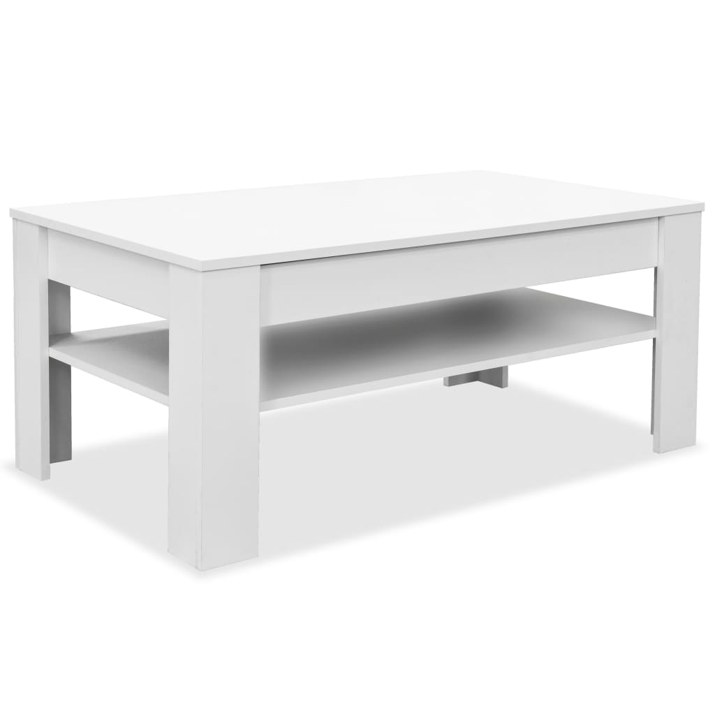 fehér faforgácslap dohányzóasztal 110 x 65 x 48 cm (244859)