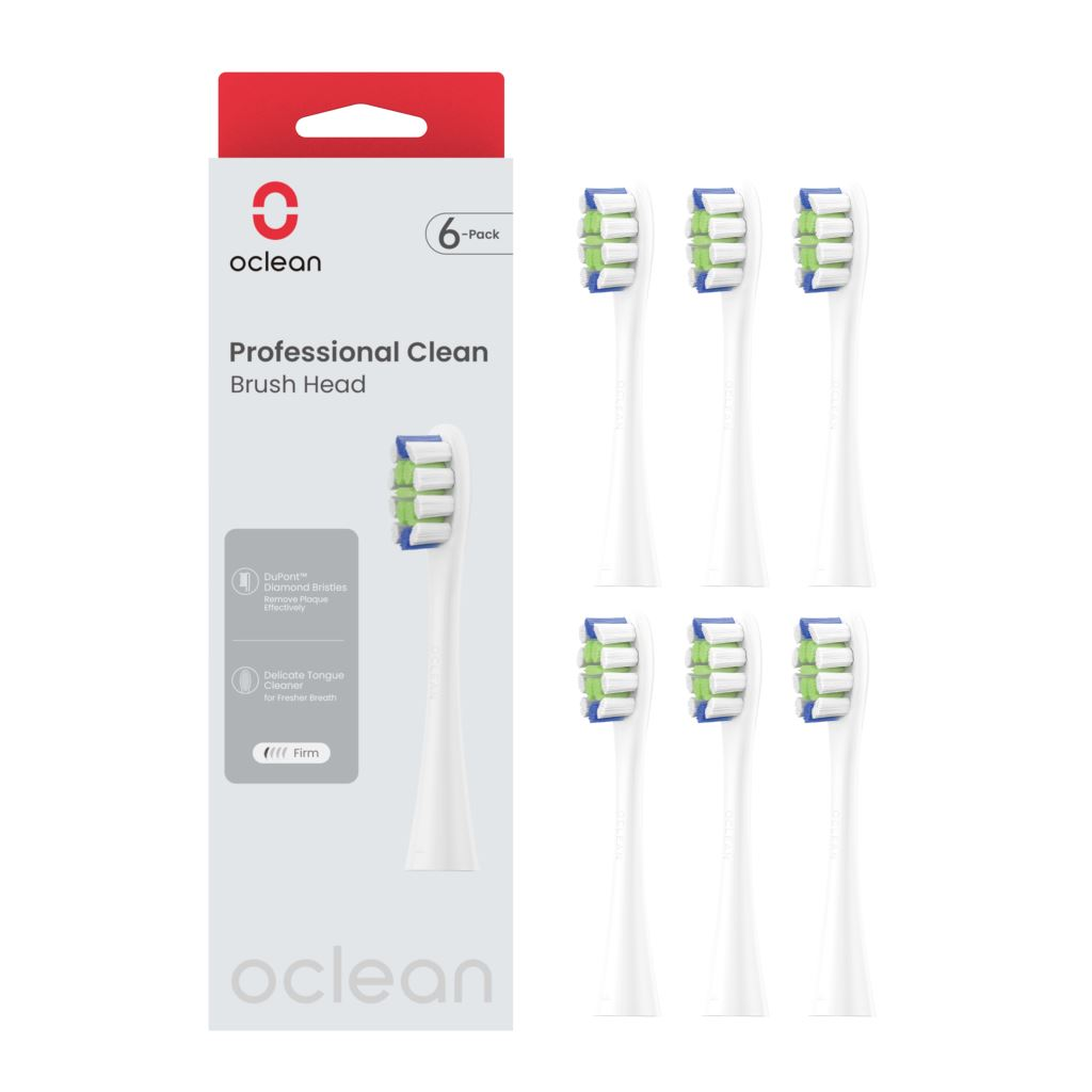 Oclean Professional clean elektromos fogkefe pótfej 6db fehér (OCL553802) (OCL553802)