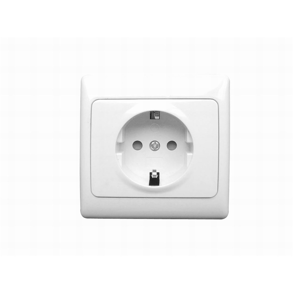 Anco 321040 Olympic 1 férőhelyes Fali aljzat kerettel - Fehér (321040)