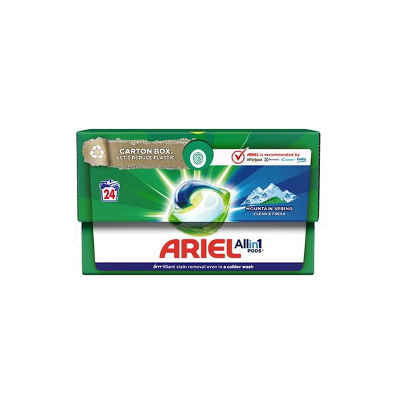 Ariel All-in-1 PODS Kapsle s pracím prostředkem, 24 praní