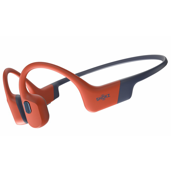SHOKZ OpenSwim Pro Headset Draadloos Neckband Sporten Bluetooth Zwart, Rood