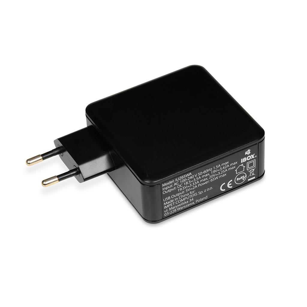 iBox IUZ65WA 65W Automatic univerzális notebook adapter (IUZ65WA)