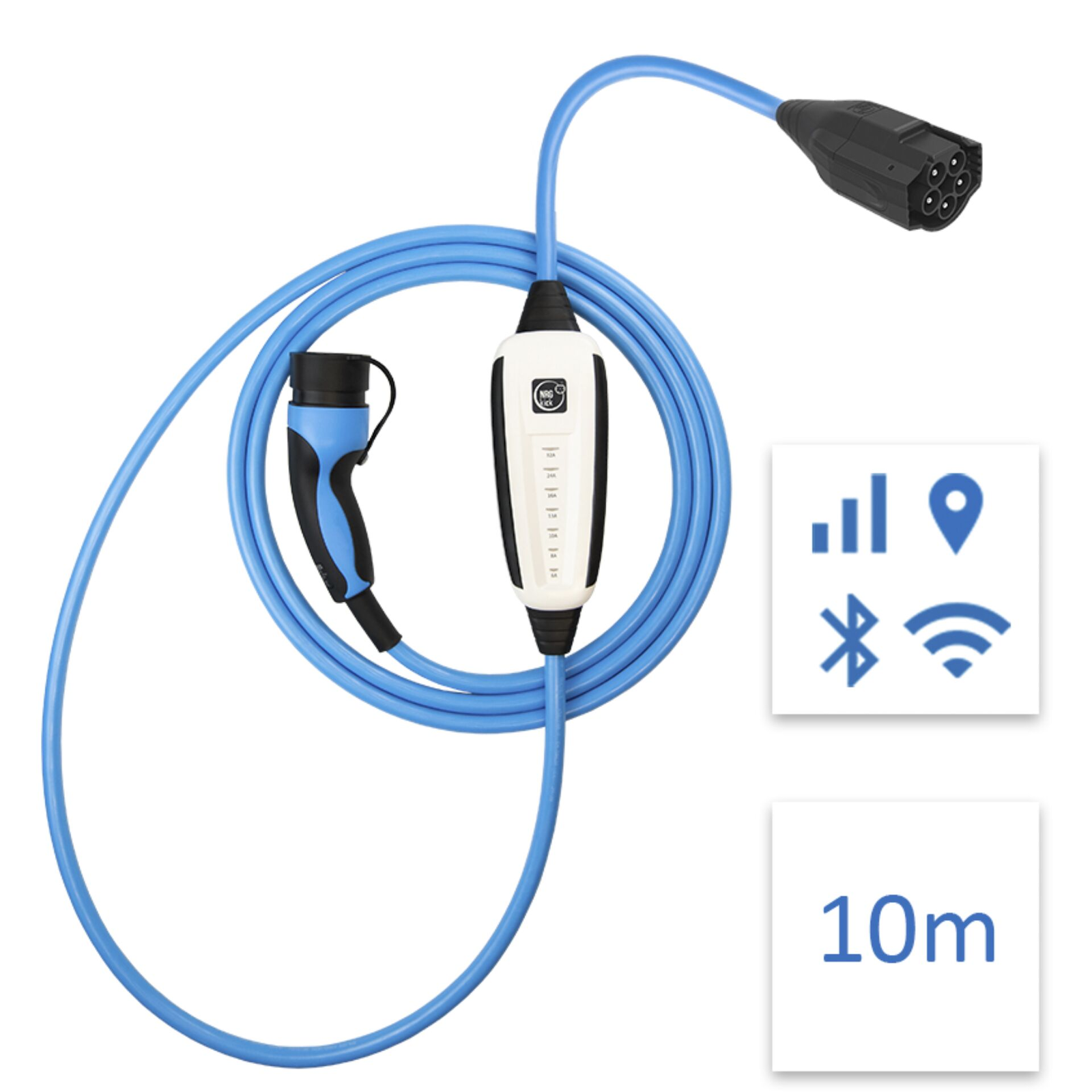 NRGkick 12201000 Type-2 Elektromos autó töltőkábel 10m (22 kW - 32A) (12201000)