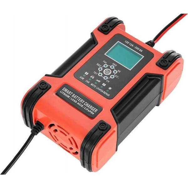 Ładowarka AZO Digital Ładowarka sieciowa do akumulatorów BC-12 12A (230V/12V) 6A (230V/24V) AGM / LiFePO4 / GEL