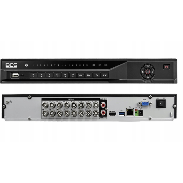 BCS BCS-L-XVR1604-4KE-IV 16-csatornás 5-rendszeres rögzítő 4 merevlemez támogatásával