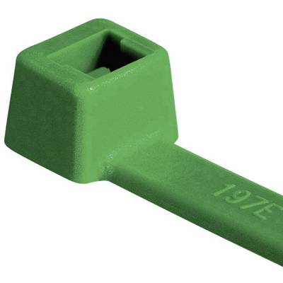 HellermannTyton 111-04801 T50R-PA66-GN Kábelkötöző 200 mm 4.60 mm Zöld 100 db (111-04801)