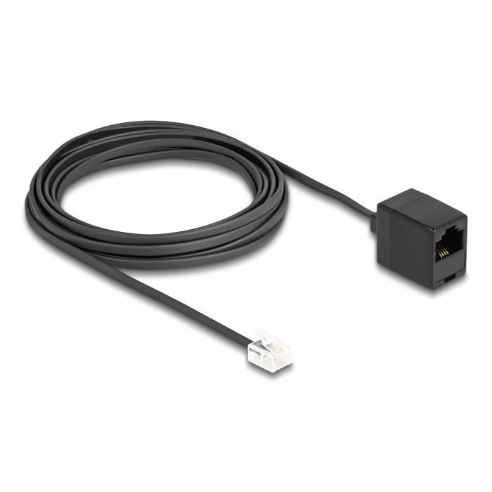 Delock RJ11 apa - RJ45 anya telefonkábel 5m fekete (88095) (delock88095)