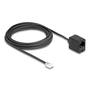 Delock RJ11 apa - RJ45 anya telefonkábel 5m fekete (88095)