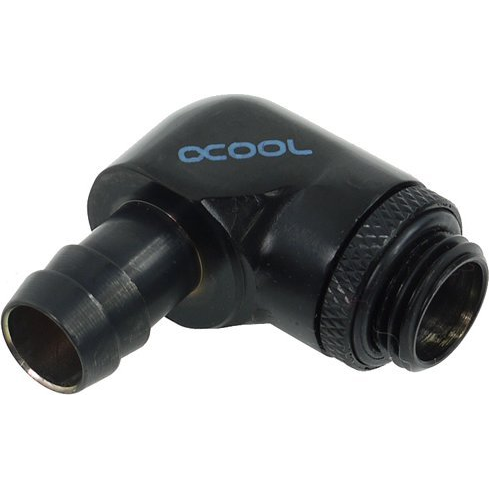 Alphacool HF Anschluss gerade G1/4 Zoll AG auf 10mm ID, 90 Grad Vízhűtés sarokösszekötő (17136)