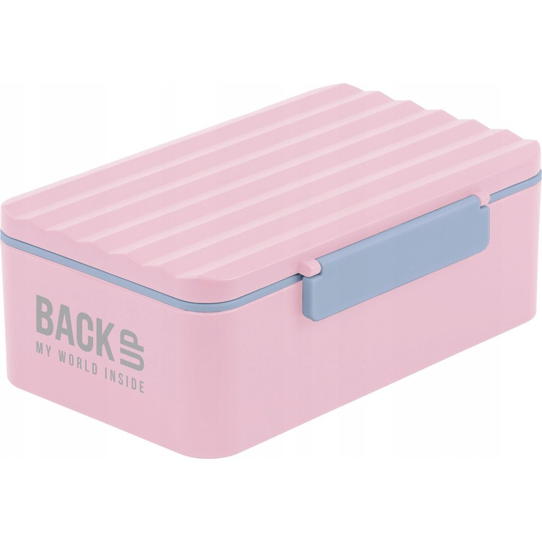 Backup Műanyag Csatos Uzsonnás Doboz - Rózsaszín-Szürke, SB6C36 (DERF.SB6C36)