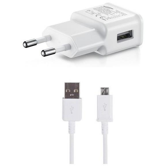 Samsung 15W úti töltőfej + microUSB adatkábel White (Bulk) (57983113735)