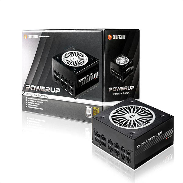 Chieftec PowerUp Chieftronic napájecí zdroj 650 W 20+4 pin ATX ATX Černá