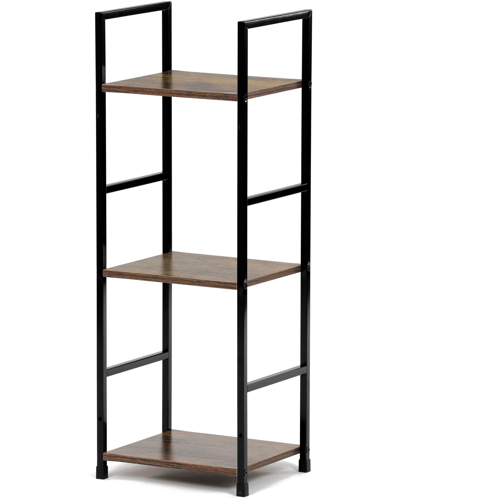 Polc, régi fa dekor, MDF, fekete lakk, 3 db (GD-213 OLW)