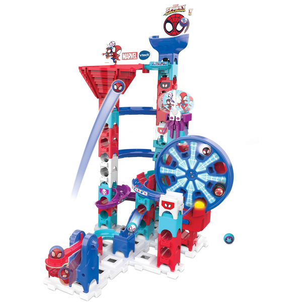 VTech 80-561704 Marble Rush - Spidey Szuper Pörgős Kihívás Golyópálya