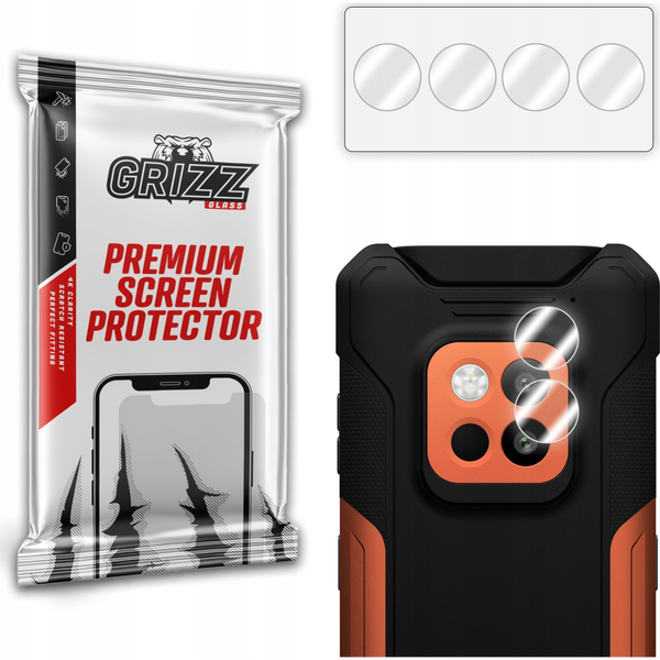 Szkło na aparat GrizzGlass HybridGlass Camera do Hammer Construction 2 5G [2 PACK]