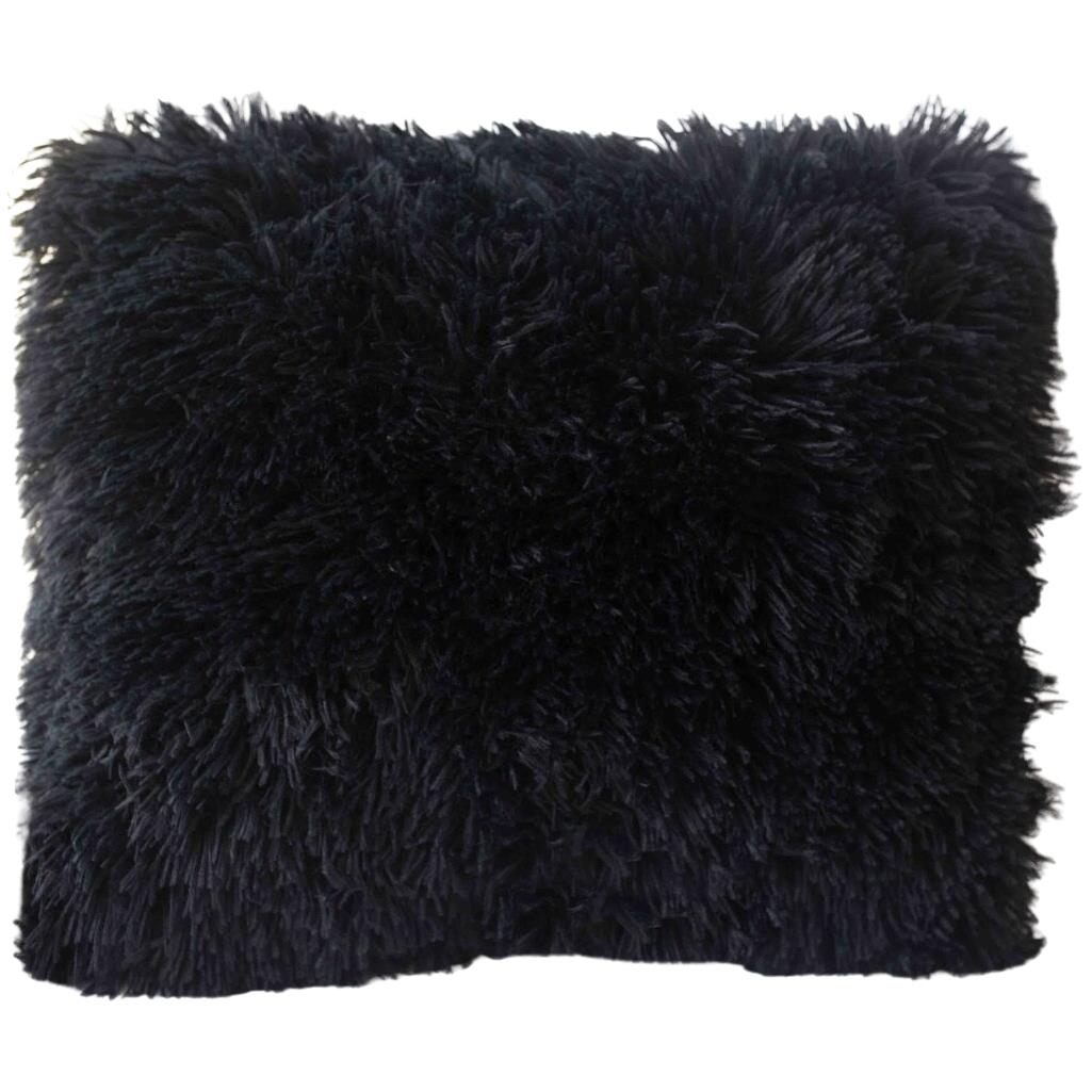 Jerry Fabrics Long pile pillowcase black 40 × 40 cm (DLOUHYMVLASEMC01A)