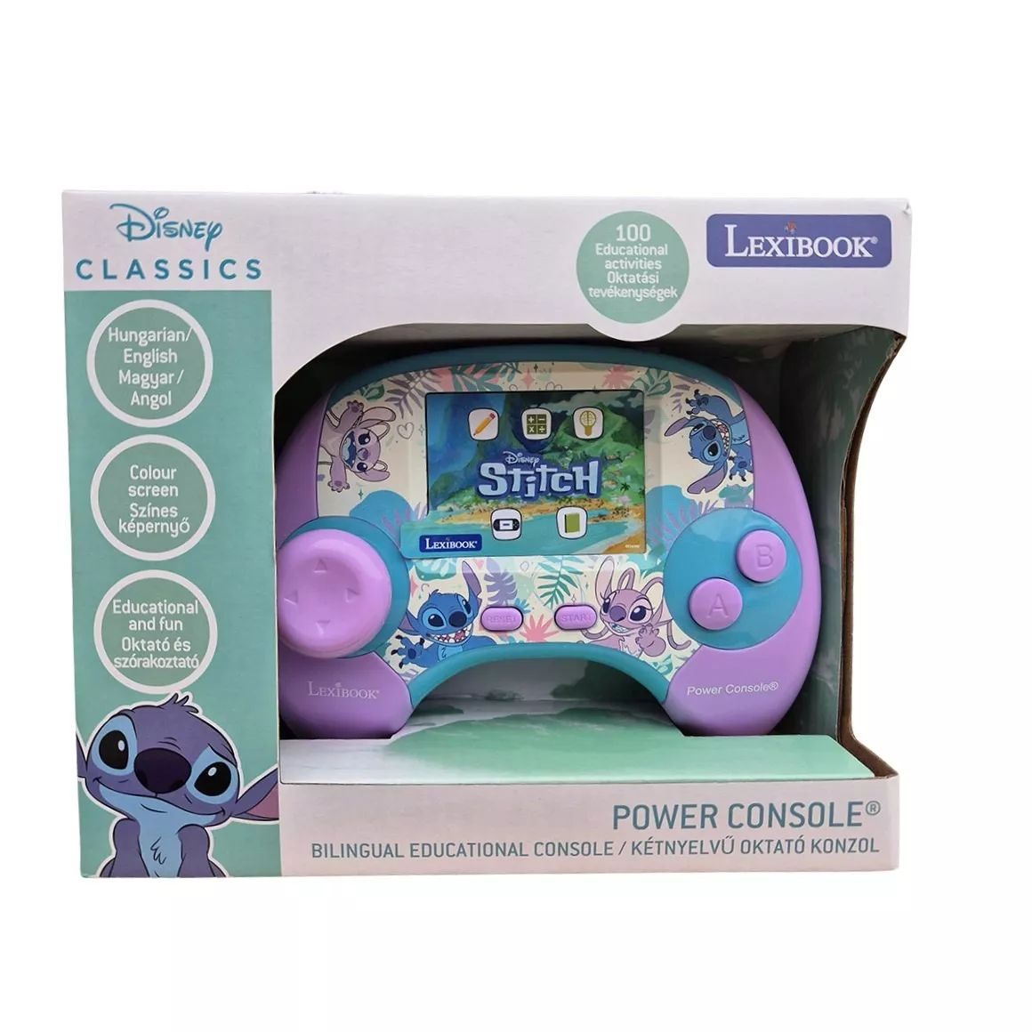Lexibook Stitch Magyar nyelvű Oktató konzol (matematika / kultúra / logika / játékok / nyelvtan) (JCG100DI9)