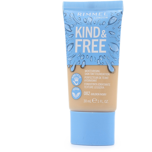 RIMMEL LONDON Kind and Free Moisturising Skin Tint Foundation 082 Golden Ivory 30ml