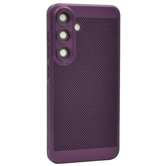 Gigapack Samsung Galaxy S23 FE (SM-S711) légáteresztő, lyukacsos műanyag tok lila (GP-148280) (GP-148280)
