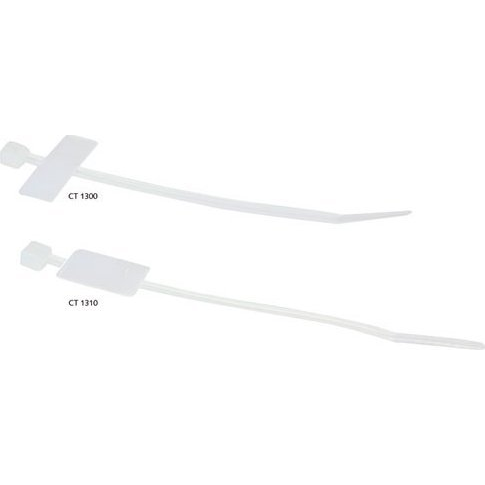 ACT CT1300 кабелна връзка Кабелни връзки с успореден вход Бяла 100 броя