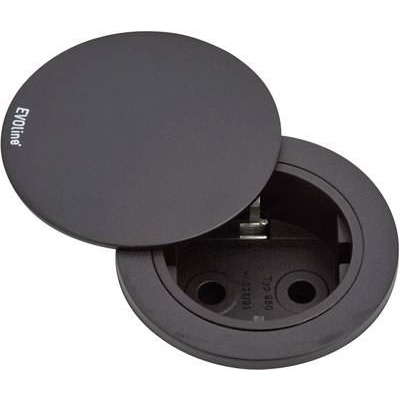 EVOline 159280004100 Beépíthető elosztó 1 részes Fekete (e159280004100)