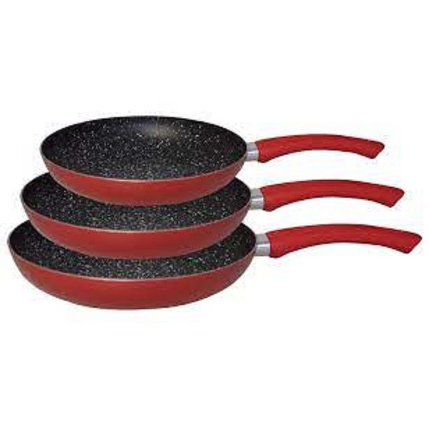 Platinum serpenyő készlet piros (PL-PA-1003) (PL-PA-1003 piros)