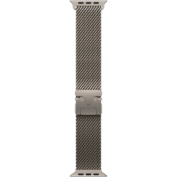 Curea pentru Apple Watch 49mm, Milanese Loop, Natural Titanium - Medium
