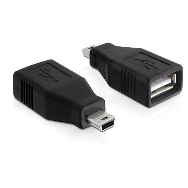 Delock DL65277 USB 2.0-A female -> mini USB male adapter (DL65277)
