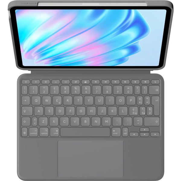 LOGITECH Combo Touch iPad Air 11" (M2 - M3) Olasz oxfordi szürke