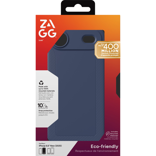 ZAGG Luxe Snap mobiele telefoon behuizingen 16,5 cm (6.5") Hoes Marineblauw