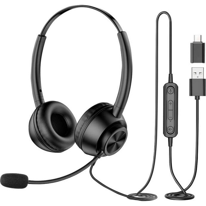 Wired headset with microphone New Bee H368 (49683-0)