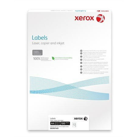 Xerox Labels 21.2 x 38.1 mm A4 100 sheets etiket Wit 65 stuk(s)