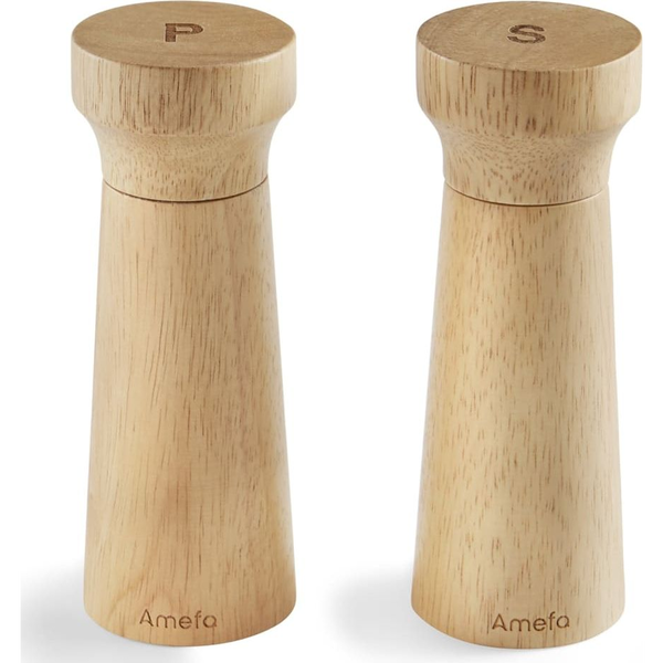 Młynek do przypraw Amefa Amefa Młynki do soli lub pieprzu, 2 szt., 15 cm, drewniane