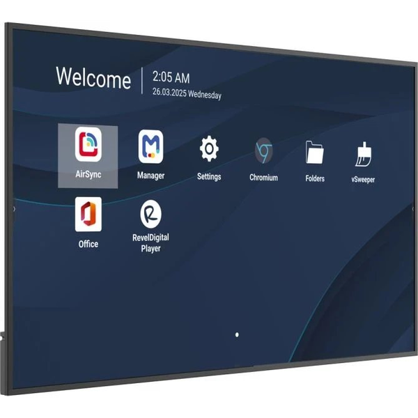 Viewsonic CDE7514-2C skilte display Digital fladpaneldisplay 190,5 cm (75") LCD Wi-Fi 500 cd/m² 4K Ultra HD Sort Indbygget processer Android 14 24/7