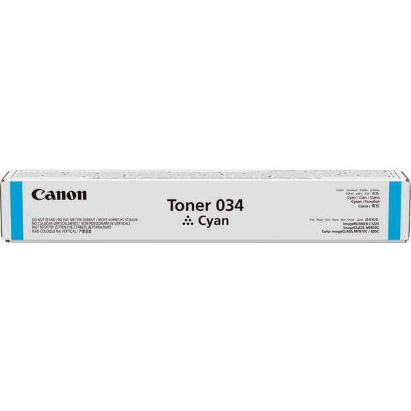 Canon 034 тонер касета 1 броя Оригинал Синьо-зелен