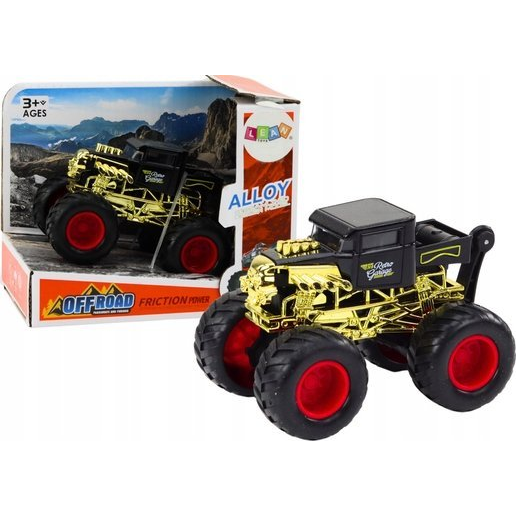 Lean Toys Jármű Autó Dörzshajtású, Terepjáró, Fekete