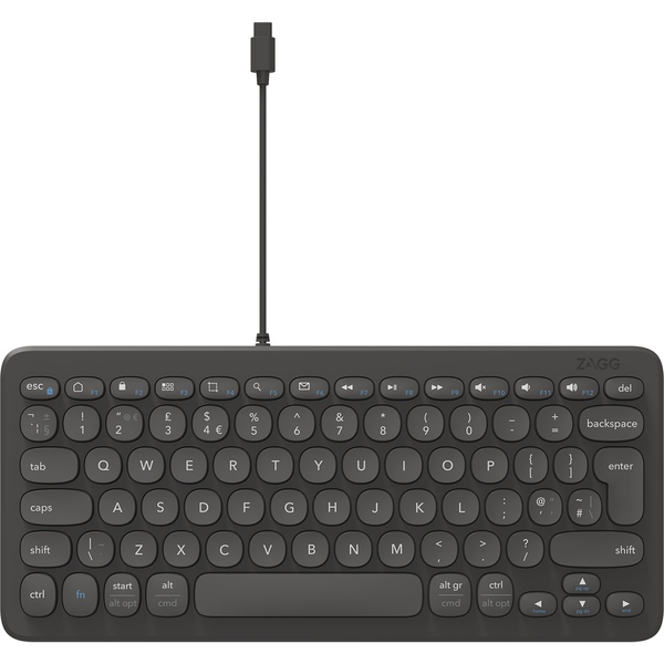 Klawiatura Zagg ZAGG Connect Keyboard 12C, Wired, USB, QWERTY, Black