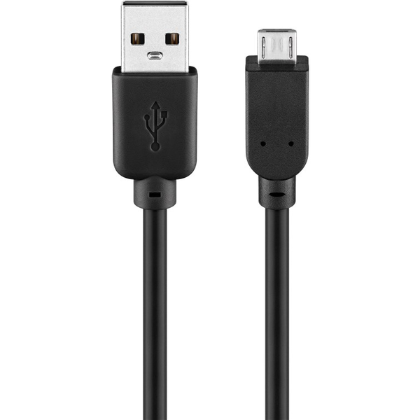 goobay 93921 USB-A apa - Micro-USB-B apa Adat és töltő kábel 5m - Fekete
