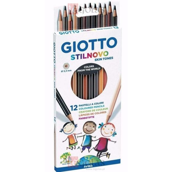 Színes Ceruza GIOTTO Stilnovo Hatszögletű 12 Darabos Bőr Tónusú Színek (273984)