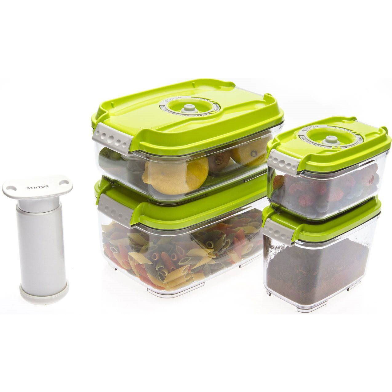 STATUS 5 darab vákuumfóliázó doboz készlete, Green (STA 157531)