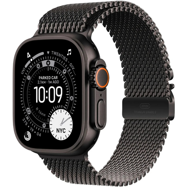 Apple Watch Ultra 3 GPS + Cellular 49mm fekete titán milánói szíj M