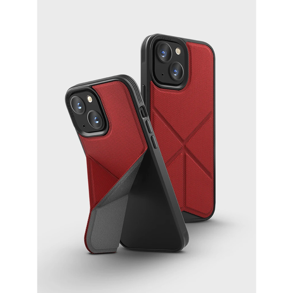 Калъф UNIQ Transforma, за iPhone 13, червен, корал, червен, MagSafe