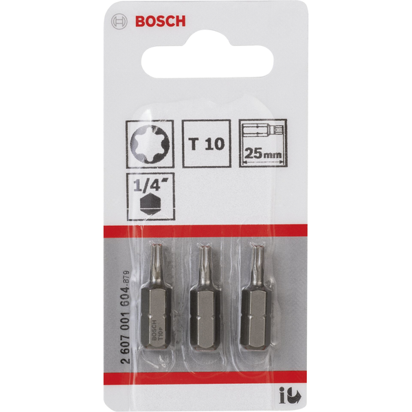 Bosch 2 607 001 604 punta per cacciavite 3 pz