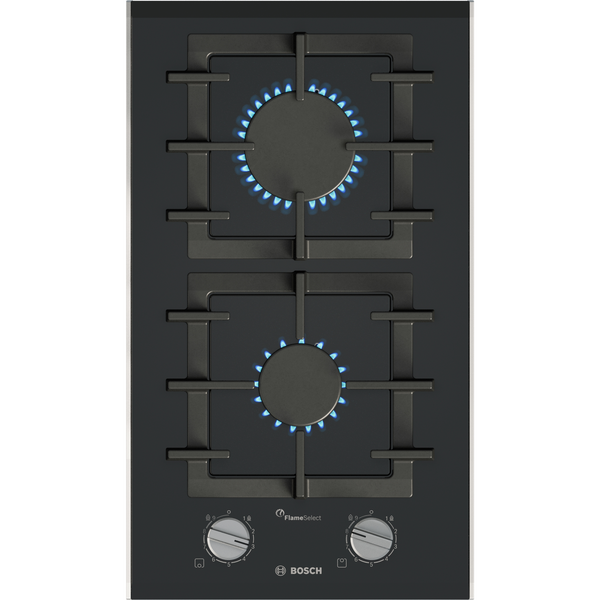 Bosch Serie 8 PRB3A6I40 kogeplade Sort Indbygget 30 cm Gaskomfur 2 zone(s)
