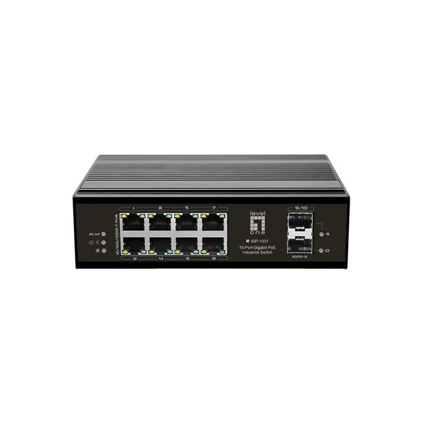 LevelOne IGP-1031 netwerk-switch Gigabit Ethernet (10/100/1000) Power over Ethernet (PoE) Zwart