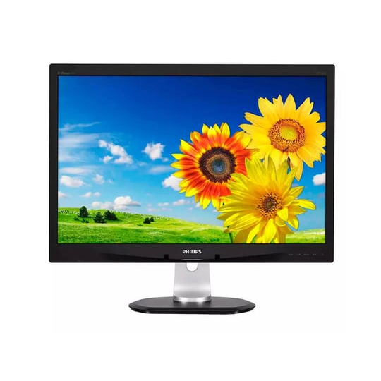 Monitor Philips 240P4Q 24" | 1920 x 1200 | DVI | VGA (d-sub) | DP | USB 2.0 | Speakers | 16:10 | Silver | Grey (1441820)